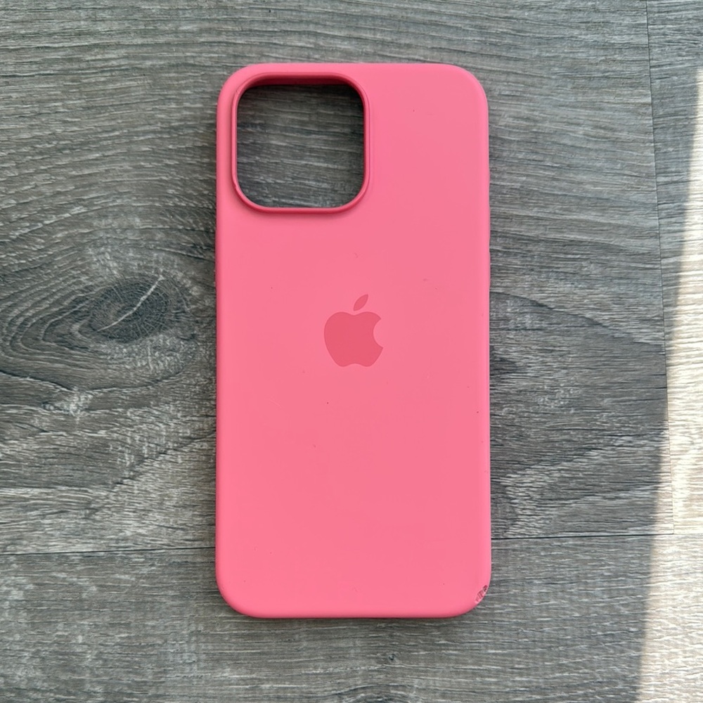 Apple Pink Silicone iPhone Case